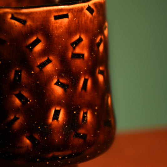 HANDBUILT TEACUP | BROWN |