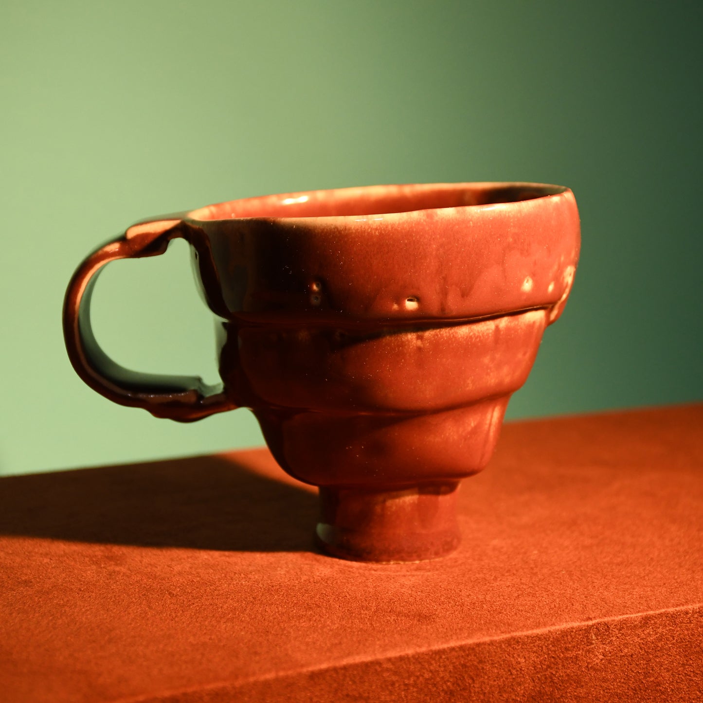 HANDBUILT MUG | DARK RED |